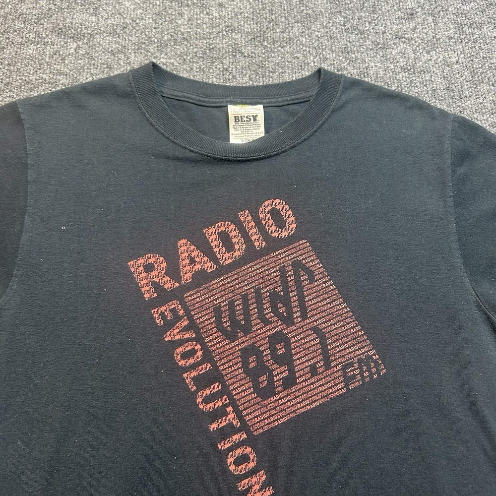 Vintage Kalamazoo Radio 89.1 T-Shirt Size Small Fruit Of The Loom Rare Indie